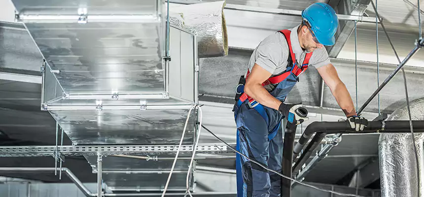 Precise Air Duct Vent Installation in Flowing Wells